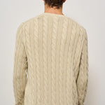 Maglia uomo a treccia ecru 710965867 001 RALPH LAUREN 