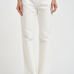 Jeans donna gamba dritta bianchi KOREABULL44 OFF WHITE HAIKURE 
