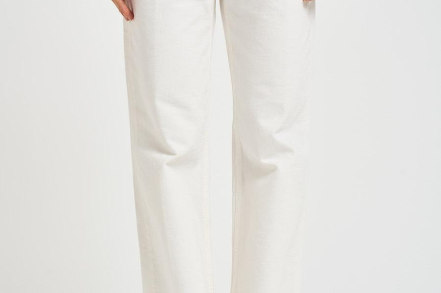 Jeans donna gamba dritta bianchi KOREABULL44 OFF WHITE HAIKURE 