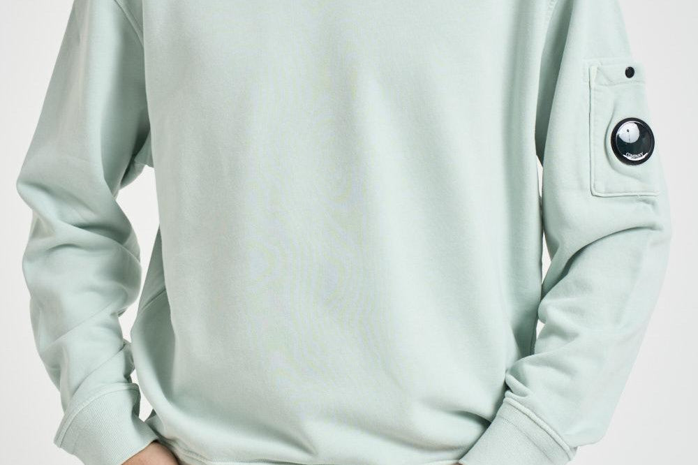 Felpa uomo girocollo turchese SS036A 804 C.P. COMPANY 