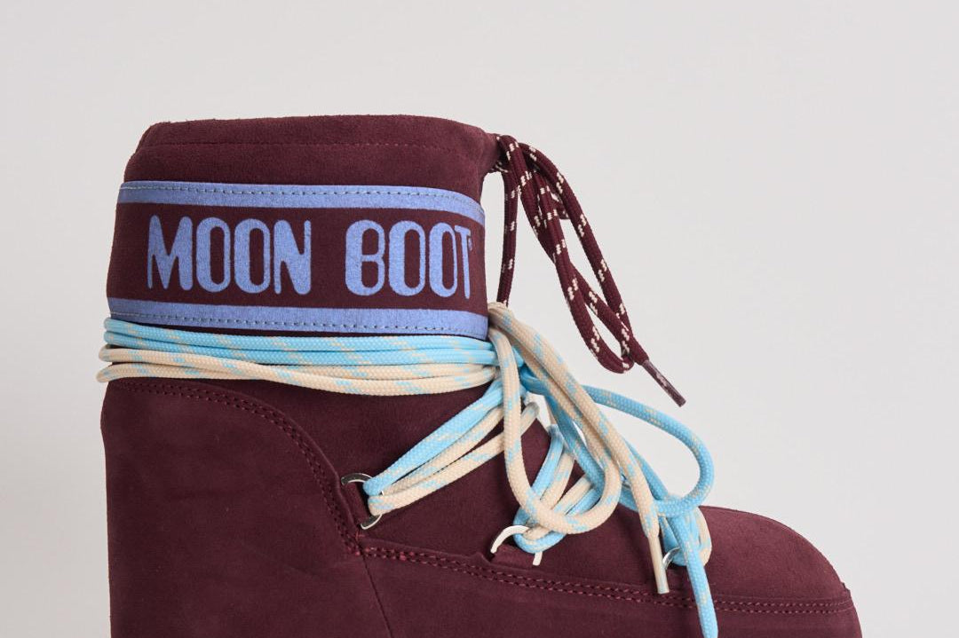 Stivale donna Icon Low Suede Burgundy 1409670 D013BURGUNDY MOON BOOT 