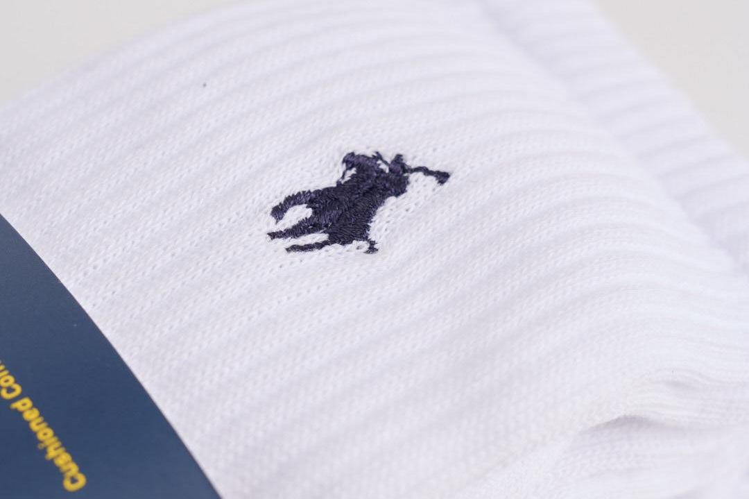Calzino uomo bianco con logo blu 449655211 003 RALPH LAUREN 