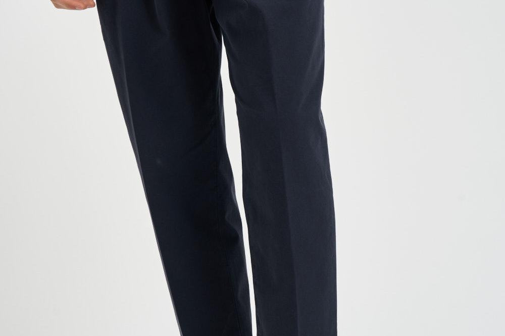 Pantalone uomo doppia pinces blu BELLOD 300519511 BRIGLIA 