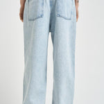 Jeans uomo gamba dritta in denim chiaro BP201 CO123LBE DROLE DE MONSIEUR 