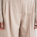 Pantalone donna a palazzo panna ENTRATA 018 MAX MARA STUDIO 