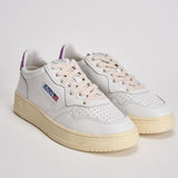 Sneakers donna Medalist Low bianca e e viola AULW LL08 AUTRY 