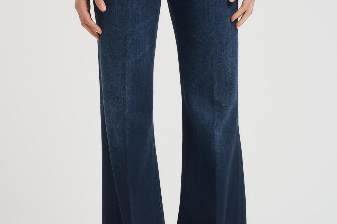 Jeans donna Amber in denim scuro DP619 DF0310800 DONDUP 