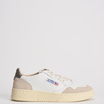 Sneakers uomo Medalist low in suede beige e grigio AULM LS01 AUTRY 