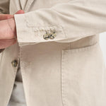 Giacca uomo in misto cotone e lino beige SERENIOLD R7002BEIGE ACCADEMIE TESSILI 