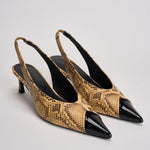 Slingback donna in pelle pitonata 1159843091 JOJOBA3091 ROTATE 