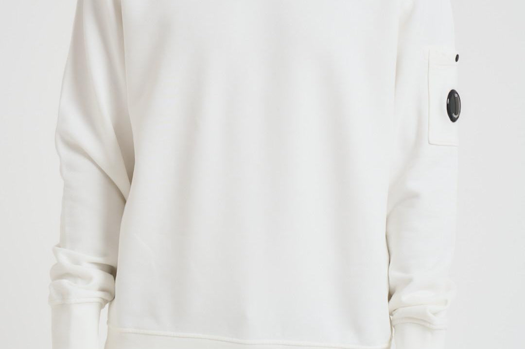 Felpa uomo gircollo bianca SS718A 006372G103 CP COMPANY 