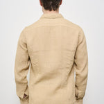Camicia uomo beige X66TNW US5 ACCADEMIE TESSILI 