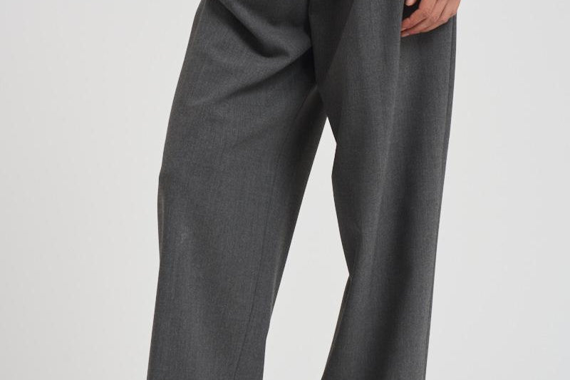 Pantalone sartoriale in lana donna GEM11S37 GRIGIO NINE IN THE MORNING 
