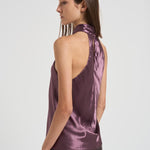 Top Zeyne in raso donna T180959A MAUVE THE ANDAMANE 