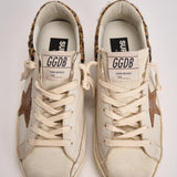 Sneakers donna Super Star bianca e cavallino leopardato GWF01042 F00816783260 GOLDEN GOOSE 