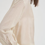 Camicia donna Bridget gessata panna 11033 MTL55 ANINE BING 