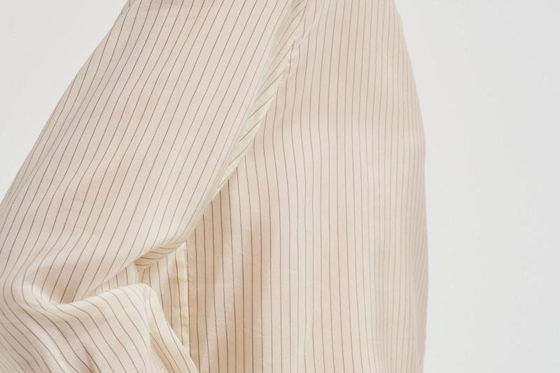 Camicia donna Bridget gessata panna 11033 MTL55 ANINE BING 