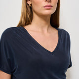 T-shirt donna girocollo blu 25710 60 RRD 