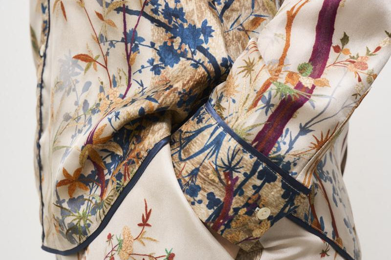 Camicia donna in seta Aloe fantasia 10642 514714 PIERRE-LOUIS MASCIA 