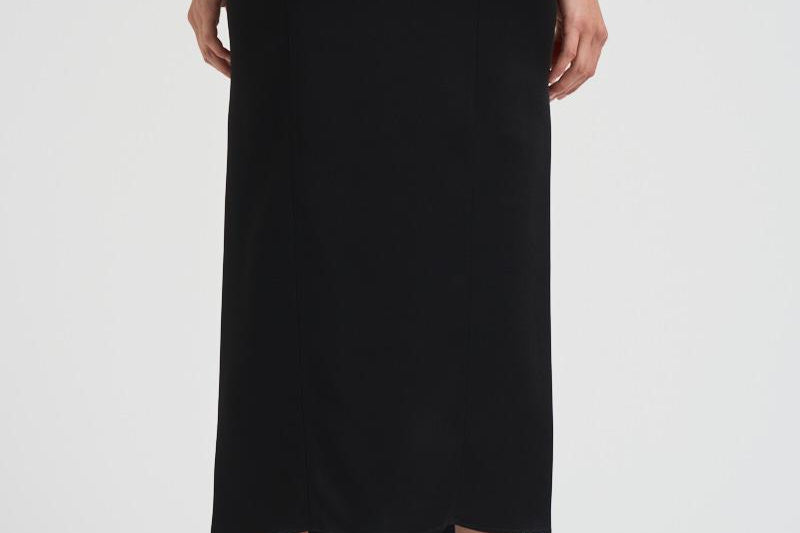 Gonna donna lunga nera 14066 8007NERO FORTE FORTE 