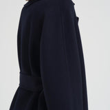 Cappotto donna midi Cles blu notte CLES 006 MAX MARA STUDIO 