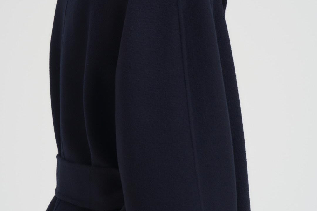 Cappotto donna midi Cles blu notte CLES 006 MAX MARA STUDIO 