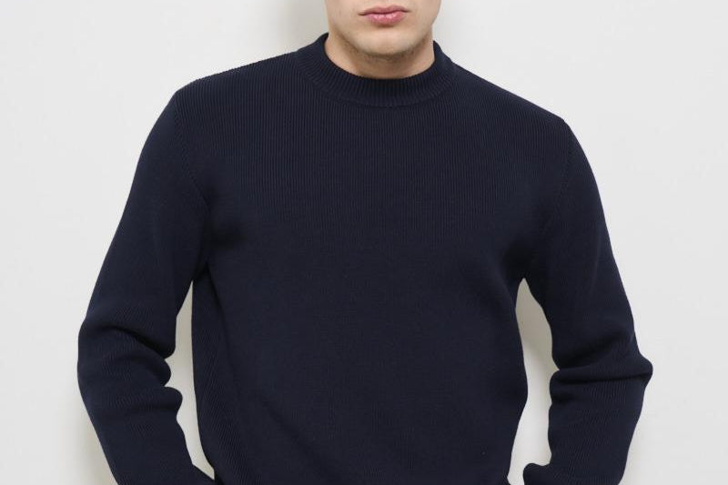 Maglia uomo girocollo blu GMP00841 P00066250486 GOLDEN GOOSE 