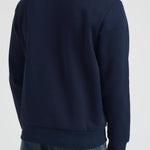 Felpa uomo girocollo in pile blu SH9608 166 LACOSTE 
