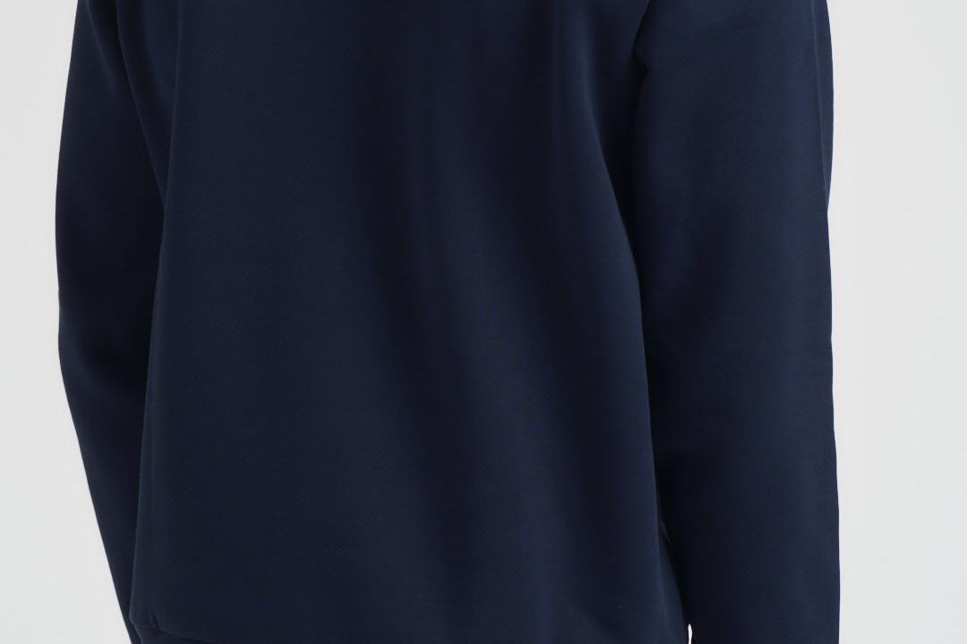 Felpa uomo girocollo in pile blu SH9608 166 LACOSTE 