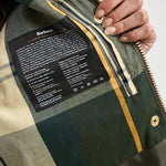 Giacca donna Beadnell Waxed verde scuro e rosa LWX1403 OL99 BARBOUR 