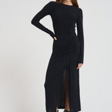 Abito donna Jelina lungo nero RO0349FB C3K01E01BK MARANT ETOILE 