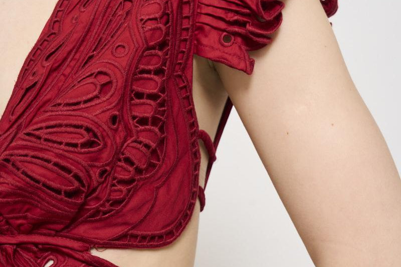 Abito donna lungo rosso 337217 RED FARM RIO GLOBAL 