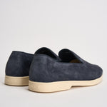 Mocassino uomo in suede blu 3413 VISONEB15 DOUCAL'S 
