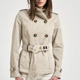 Trench donna corto ghiaccio S1154 217 BAZAR DELUXE 