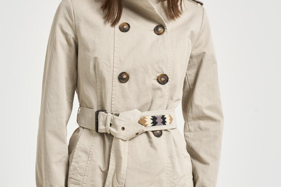 Trench donna corto ghiaccio S1154 217 BAZAR DELUXE 