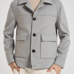 Giacca uomo a camicia grigio chiaro DENVER MCP34GRIGIO CHIARO ACCADEMIE TESSILI 