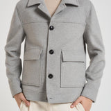 Giacca uomo a camicia grigio chiaro DENVER MCP34GRIGIO CHIARO ACCADEMIE TESSILI 