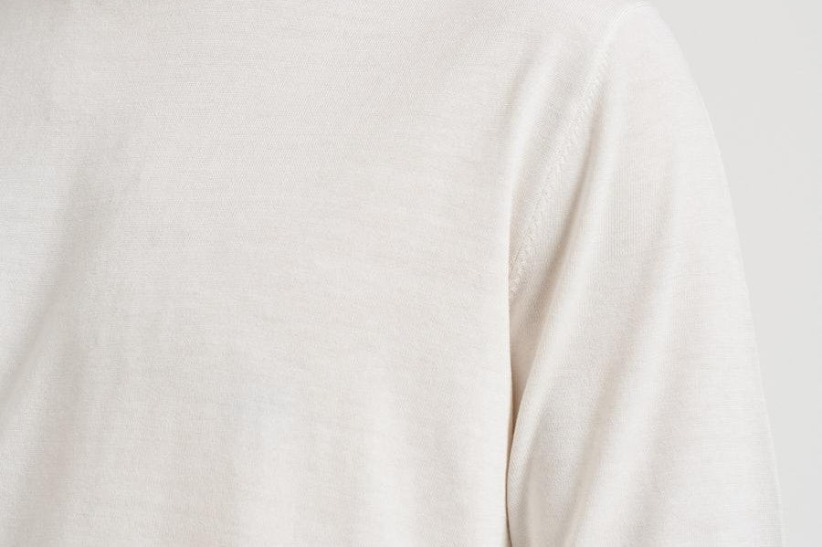 T-shirt uomo girocollo in maglia bianca 300421 25 KANGRA 