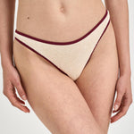 Bikini donna crinkle burro e bordeaux JUDY+NAOMISTRINGW 00029L MC2 SAINT BARTH 
