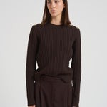 Maglia a trecce donna GWP02467 P00211090108 GOLDEN GOOSE 