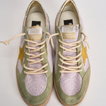 Sneakers donna Ball Star grigia e gialla GWF00117 F00814583251 GOLDEN GOOSE 