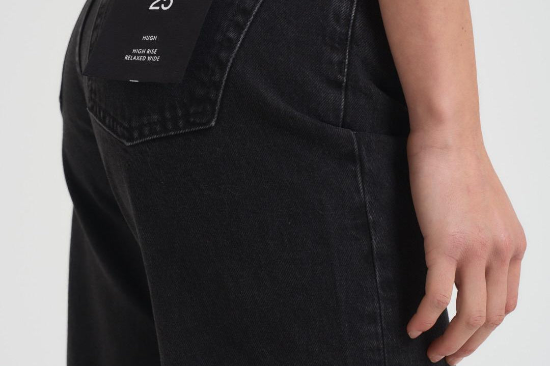 Jeans donna Hugh in denim nero 1134009 VINTAGEBLACK ANINE BING 