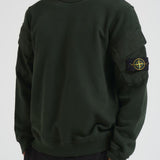 Felpa uomo Brushed Organic Cotton verde 6100008 S0A20V005E STONE ISLAND 