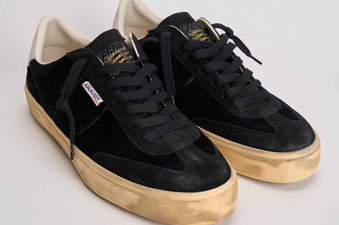 Sneakers uomo Soul-Star in velluto nere GMF00464 F00505590415 GOLDEN GOOSE 