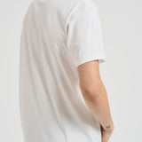 T-shirt uomo girocollo panna con ricamo ARNOTT ELCTRIC10EMB MC2 SAINT BARTH 