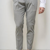Pantalone uomo grigio chiaro Tiberios TIBERIOS 32508240 BRIGLIA 