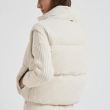 Piumino smanicato in velluto panna PI00157DR 1985 HERNO 
