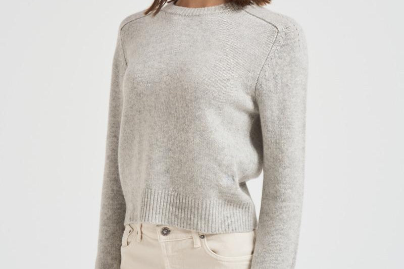 Girocollo donna maniche lunghe grigio chiaro CAROLINE 2239BOULEAU KUJTEN 