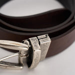Cintura uomo doublef ace in pelle marrone e nera GI.ESCAPE DOUBLEFACE ACCADEMIE TESSILI 