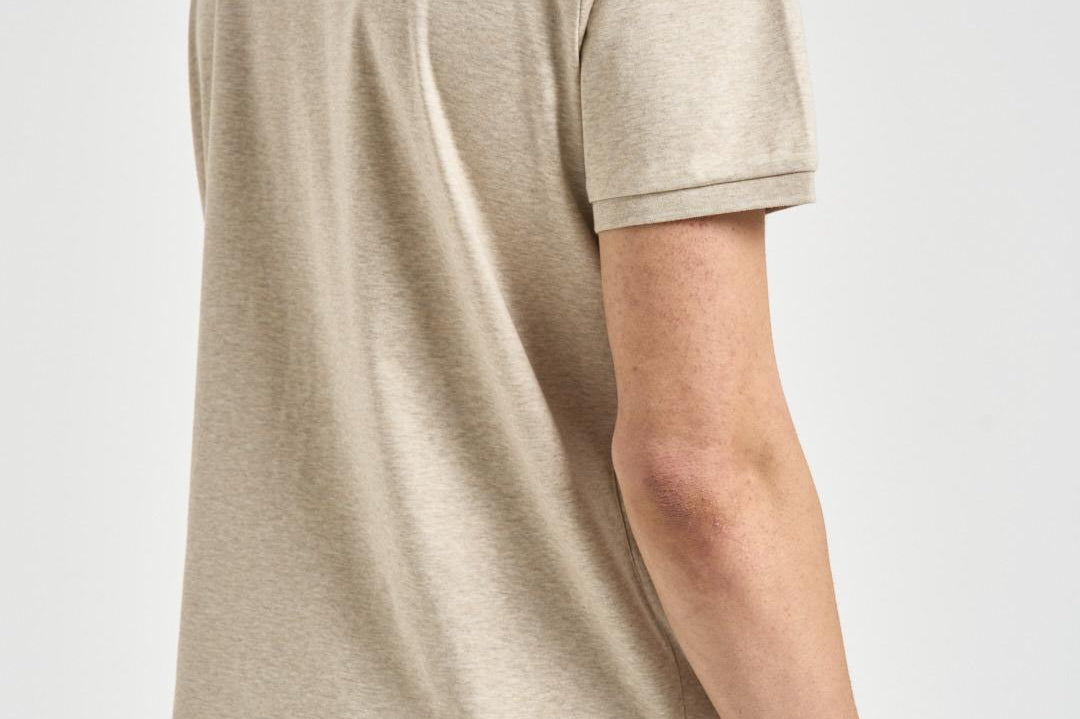 Polo uomo beige 710704319 502 RALPH LAUREN 